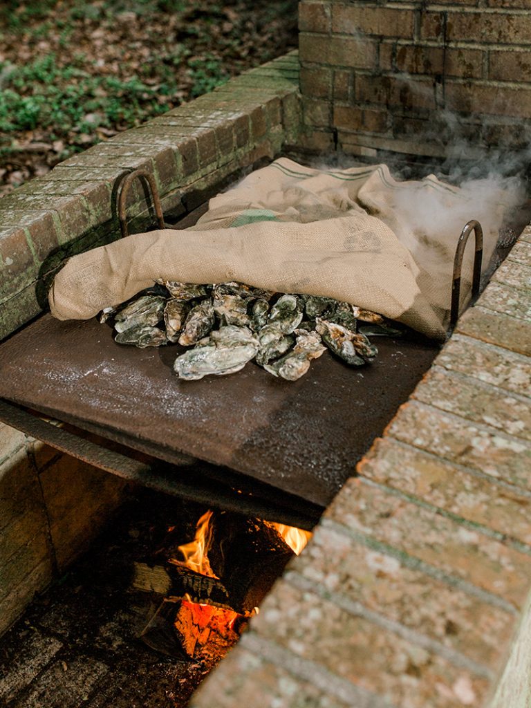 Oyster roast in Savannah, Georgia